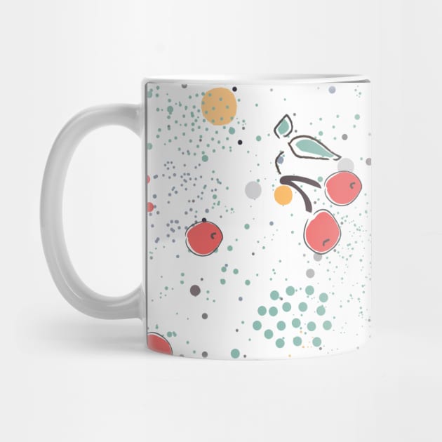 Cherry Pattern by Kristina Stellar Scandinavian Land